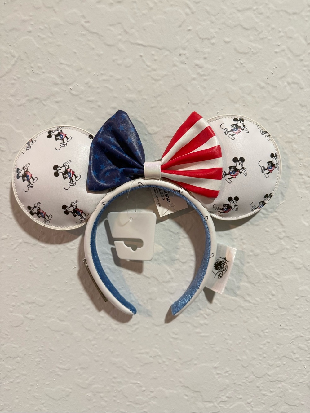 Disney Loungefly Patriotic Mickey Ear Headband in Red, White & Blue